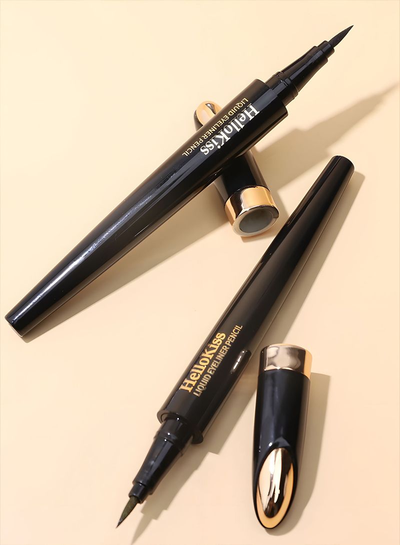 HelloKiss eyeliner liquido a rapida asciugatura, impermeabile, resistente al sudore, naturale, anti-sbavature_voghion.com