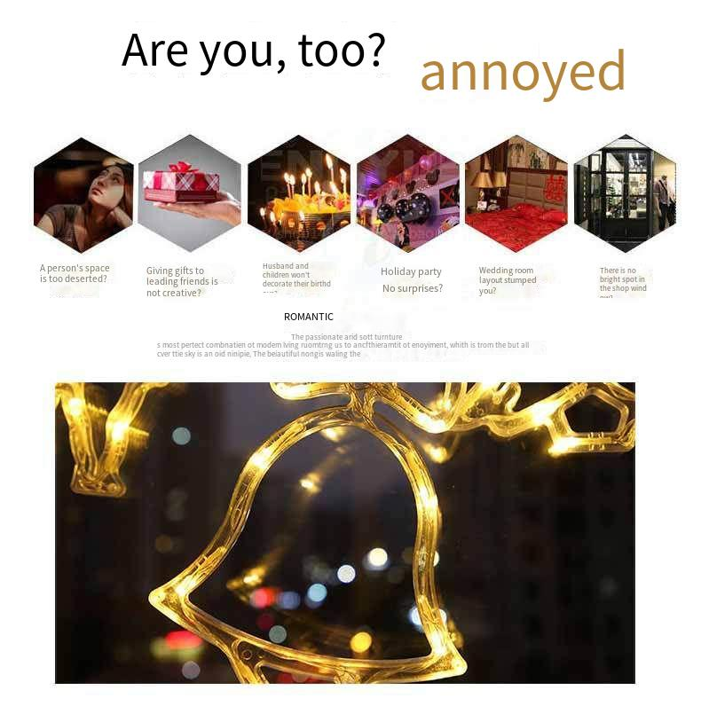 LED Ins Fenster Saugnapf Weihnachtsbaum Dekoration Licht String Santa Claus Schneemann Starry Sky_voghion.com