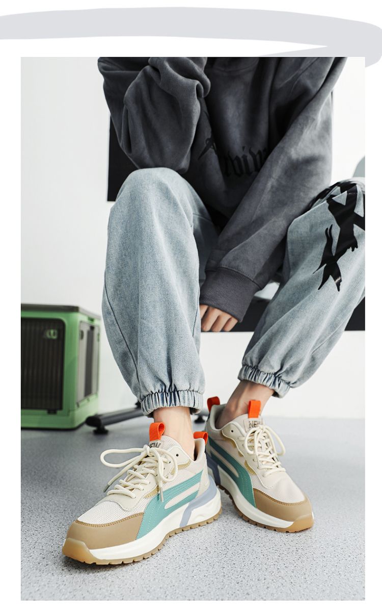 Scarpe sportive estive da uomo 2024 nuove in rete Forrest Gump per ragazzi, casual, da corsa, nere, da papà, Putian, alla moda_voghion.com