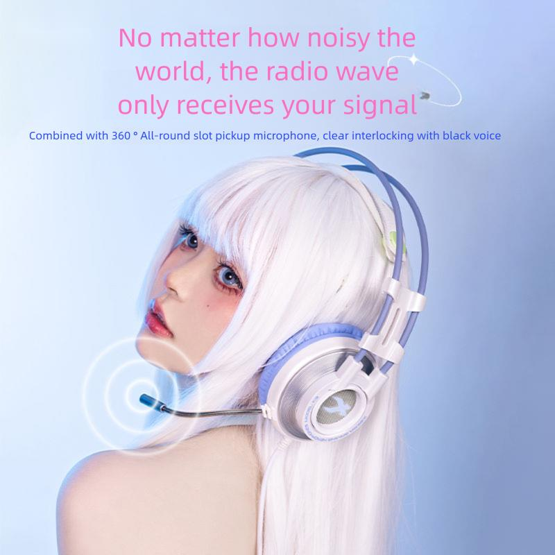 Siberia K9 Computer Headset Over-Ear Gaming USB Wired With Mic For Mobile Games Laptop Desktop_voghion.com