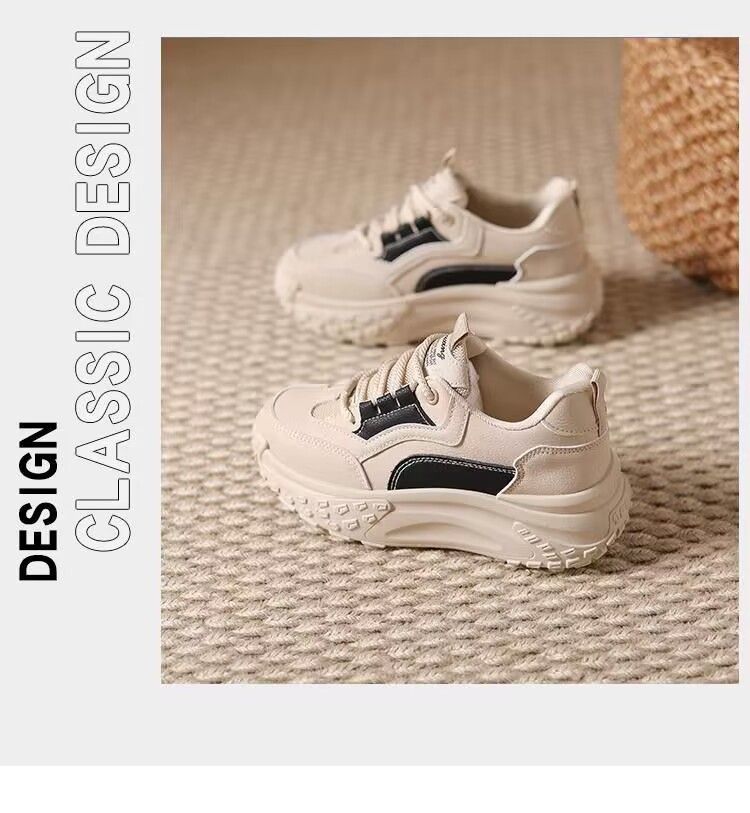 Suole spesse per bambini di papà, 2023 Nuove scarpe sportive casual popolari da donna, scarpe da corsa autunnali per studenti_voghion.com