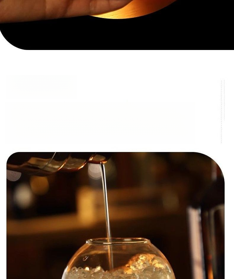 Personalized Moon Round Cocktail Ice Ball Atmosphere Wine Glass Bar Creative Juice Cup_voghion.com