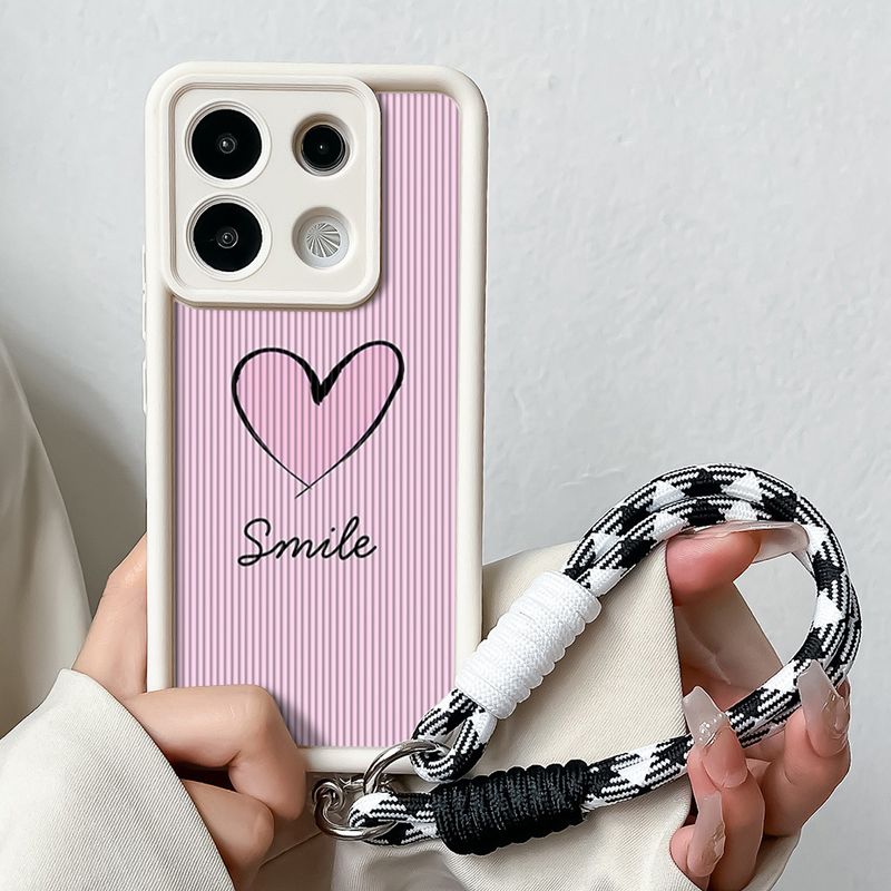 Liefde Hart Polsketting Lanyard Case Voor Xiaomi 14T 13T 15 Pro Poco f6 m6 C75 Redmi 14C Note 14 Pro Plus Hang Strap Telefoonhoesje_voghion.com