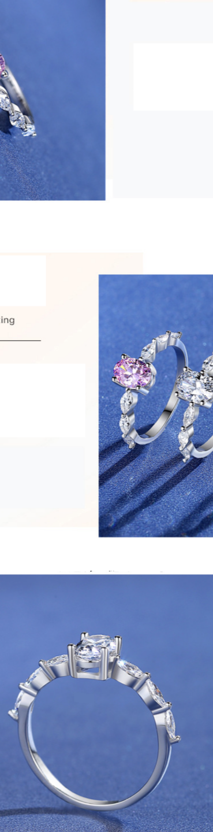 Anello in argento sterling s925 con temperamento classico, importato, con forma speciale, ad alto tenore di carbonio, colore diamante, anello con stella splendente, personalizzato in fabbrica_voghion.com
