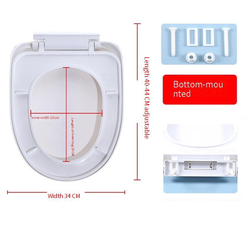 Toiletzittingen Huishoudelijk Verdikt Vertragen Eén Knop Snelle Installatie Toiletdeksel Oude Stijl U-vormig_voghion.com