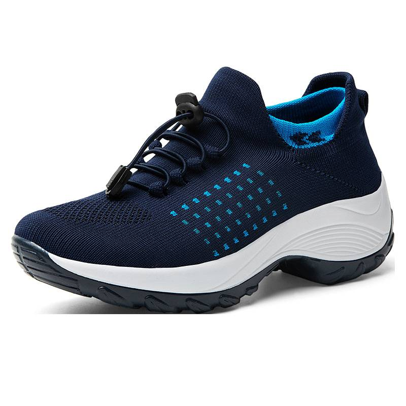 Damskor Stora storlekar Damskor Mom Shoes Shake Shoes Strumpor Skor Fly Weave Damskor_voghion.com