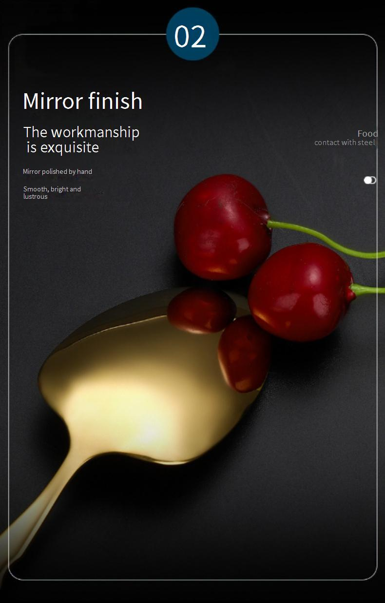 Mirror-Polished Cutlery Set – 4-Piece Stainless Steel Flatware In Gold/Silver/Rose Gold, Modern Dining & Gift Essentials_voghion.com