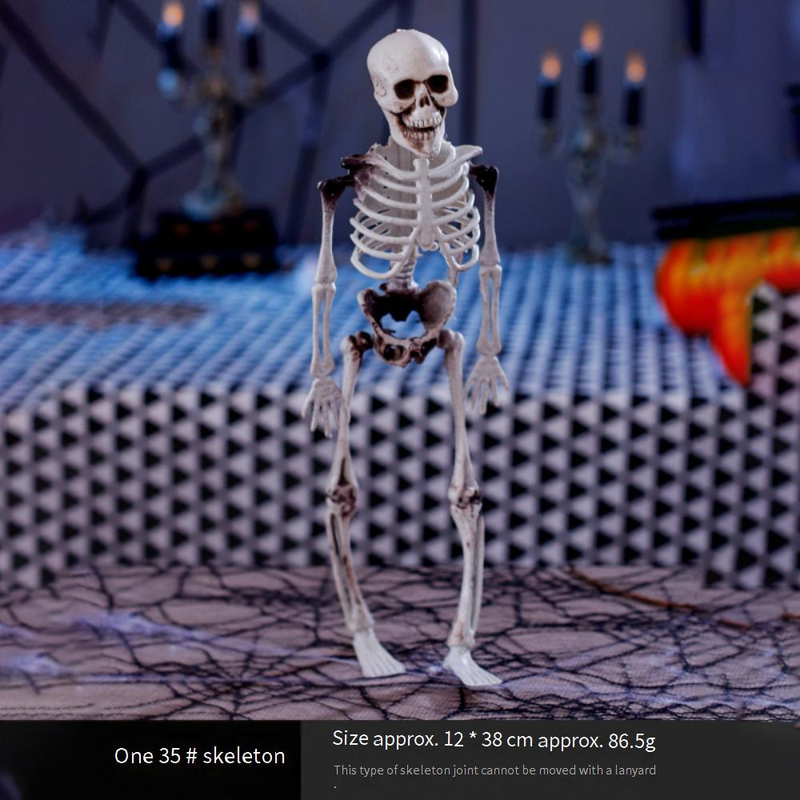 Spooky Halloween Keychain Prank Toys - Jumping Eyeballs, Glow-in-the-Dark Skeletons, Biting Pumpkins, Creepy Finger Sleeves_voghion.com