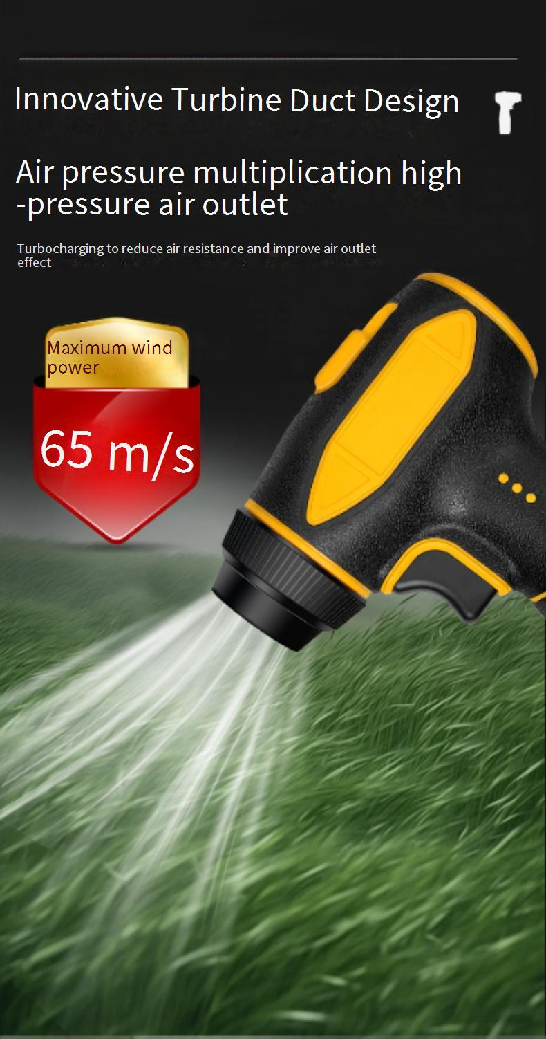 16.8V Cordless Handheld Blower, High-Power 4.0 Turbo Fan For Dust & Water Blowing, Portable & Powerful For Outdoor/Workshop Cleaning_voghion.com