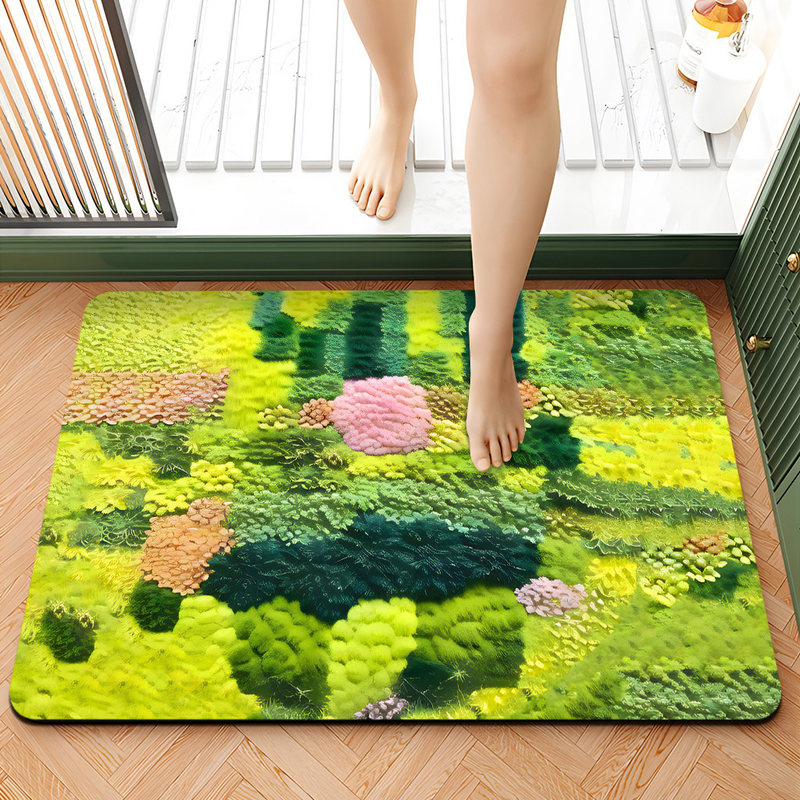 Ingresso, ingresso, bagno in stile caldo, moquette in muschio, bagno antiscivolo, tappetino assorbente d'acqua, tappetino floccato_voghion.com