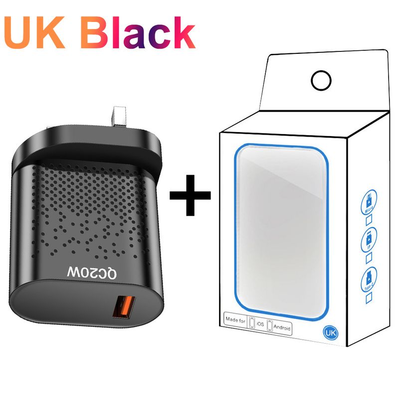 Încărcător de telefon mobil super rapid de 20W pentru festivaluri de muzică, cu conector standard britanic, australian și coreean, potrivit pentru Huawei Extreme_voghion.com