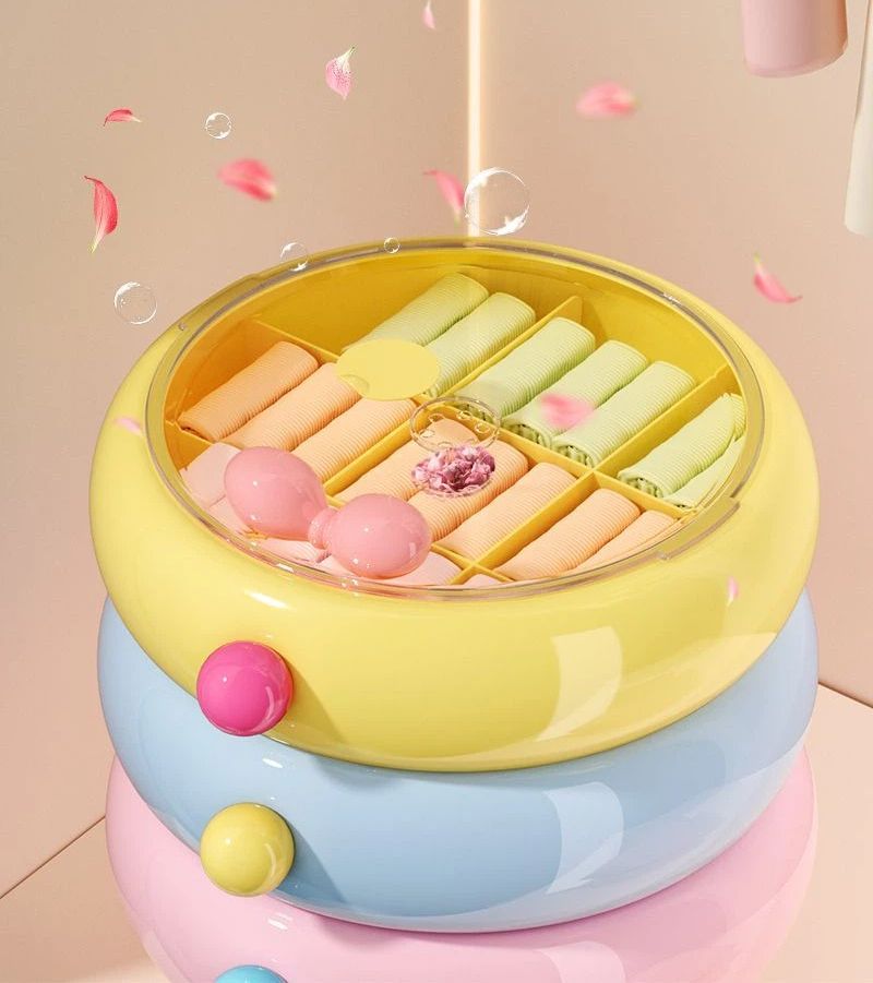 Pudełko do przechowywania bielizny, bielizna i skarpetki dopaminowe, organizer z przegródkami, szafa na dopasowane ubrania, trzy w jednym_voghion.com