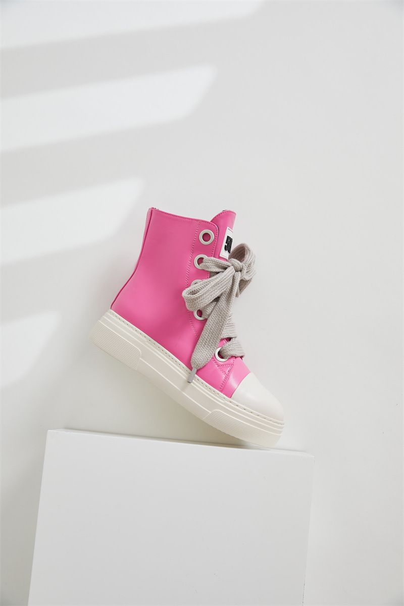 2024 Cross border North American large size high top shoes for women camouflage thick sole thick shoelaces foreign trade casual sneakers _voghion.com