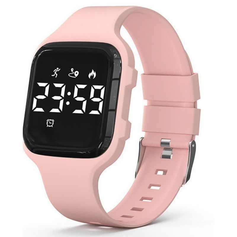 Square Waterproof Female Students, Elegant And Simple Sports Bracelet, High-end Luminous Vibration Alarm Electronic_voghion.com