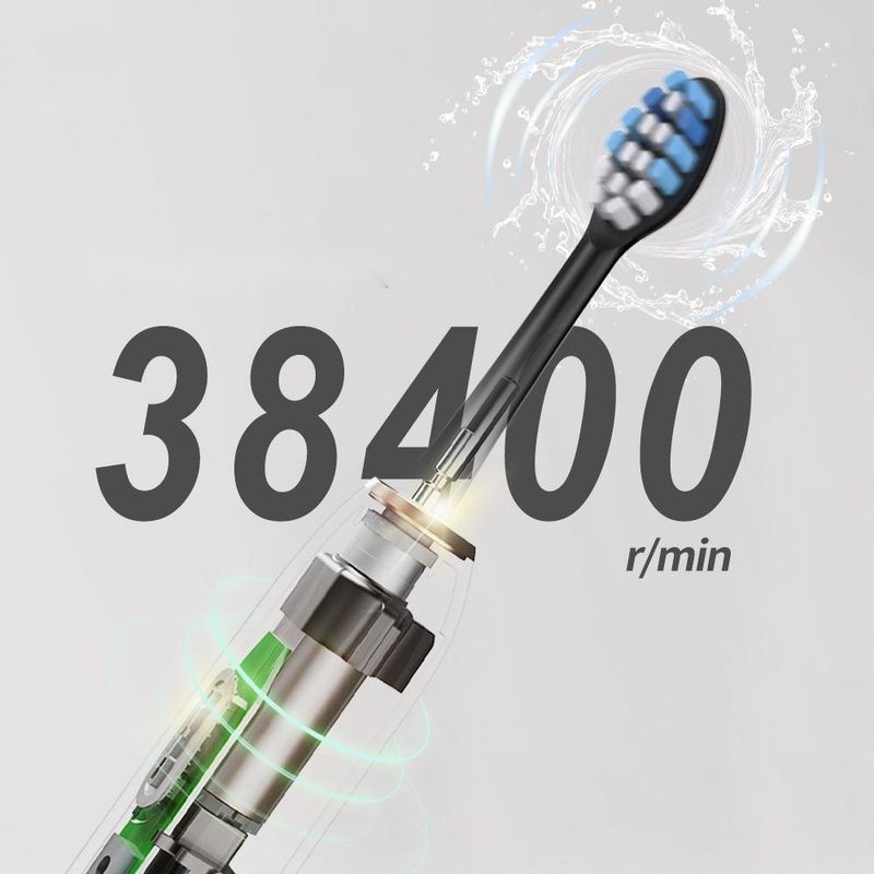 Bürstenköpfe Sonic Electric Inductive Charging Soft Hair Tragbare Zahnbürste für Erwachsene Geschenk Smart Zahnbürste_voghion.com