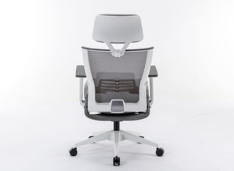 Ergonomic Office Chair With Lumbar Support & Headrest & Flip-up Arms Height Adjustable Rocking Home Office Desk Swivel High Back Computer Chair Warm Taupe Mesh Study Chair_voghion.com