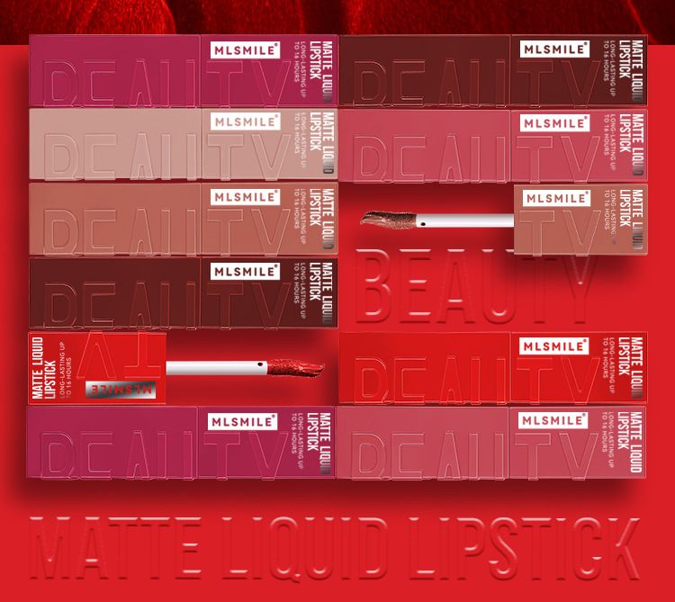 MLSMILE Non Stick Matte Lip Glaze Set Long Lasting Lip Dye Liquid Cross Border Makeup Lip Gloss Matte Lipstick Liquid Soft Mist Lip_voghion.com