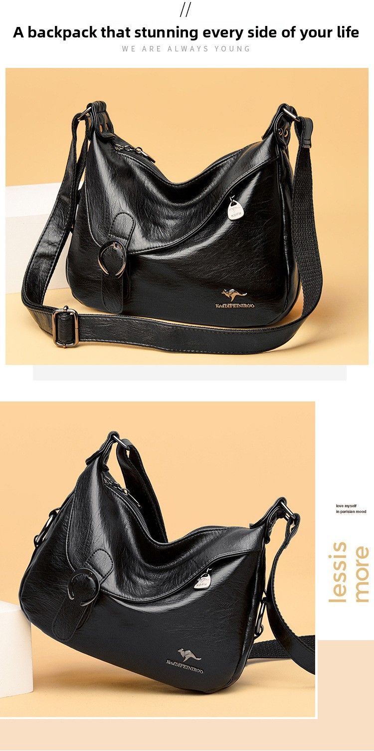 Borsa a tracolla semplice e alla moda in vera pelle per le donne 2025, nuova borsa da mamma e nonna in stile coreano di alta qualità_voghion.com