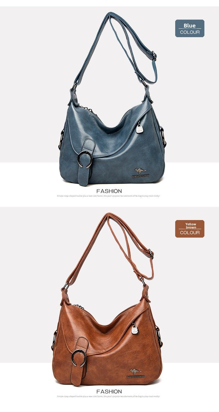 Borsa a tracolla semplice e alla moda in vera pelle per le donne 2025, nuova borsa da mamma e nonna in stile coreano di alta qualità_voghion.com