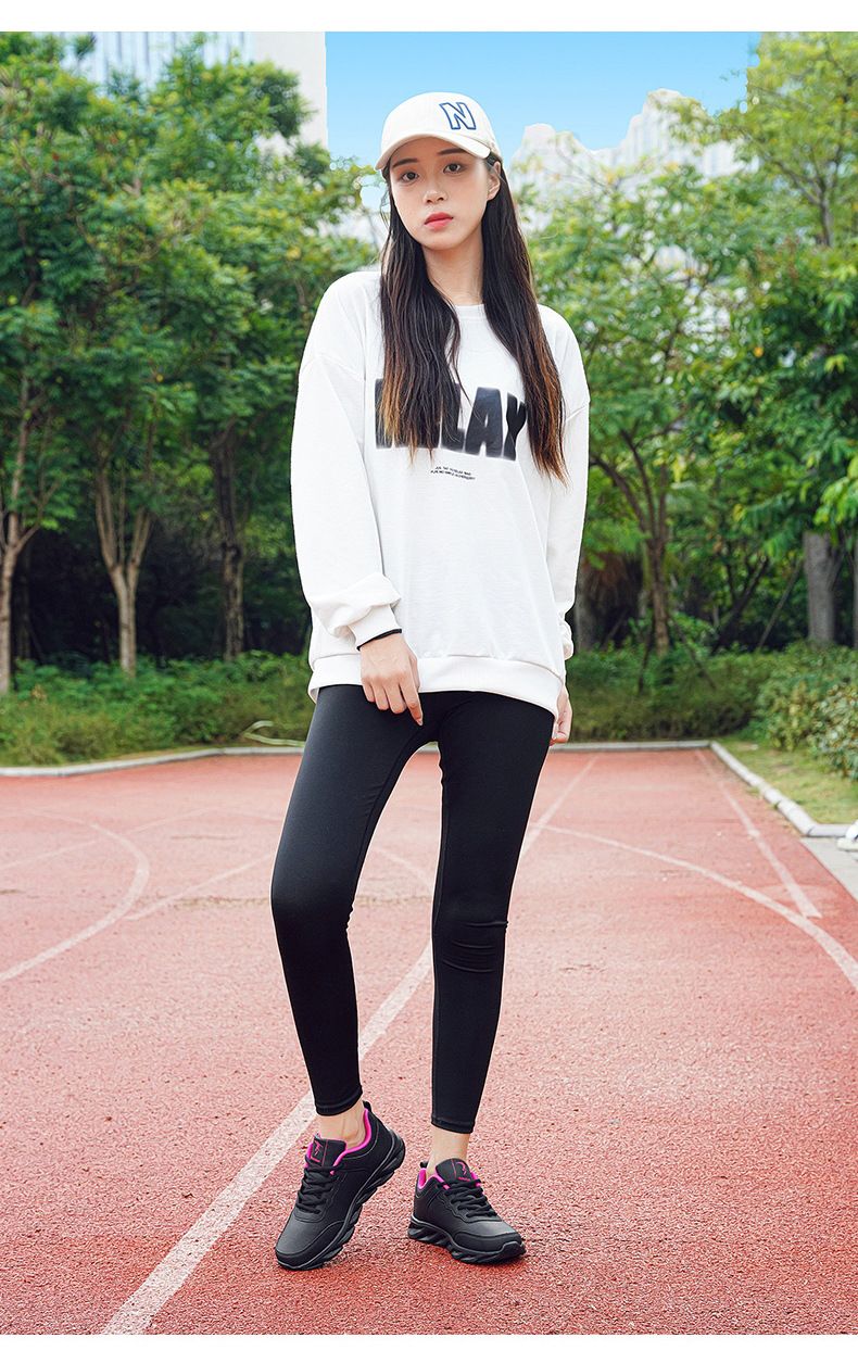 Sports women in spring 2024, new with waterproof leather surface, casual women's trend, lightweight and wear-resistant_voghion.com