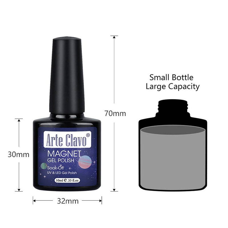 Arte Clavo 10ml Nail Art Red Series Crystal Ochi de pisica Gel magnetic Lac de unghii Laser Magnet Soak Off UV LED Lac semipermanent_voghion.com