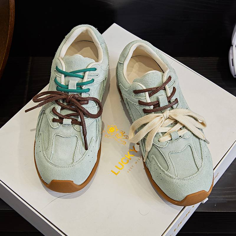 Mingliu Forrest Gump Shoes Women's 2025 Spring New Style Wasteland Vintage Dad Shoes Women's Casual Versatile Sports Women's Shoes Trend_voghion.com