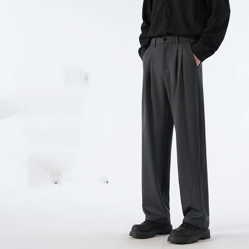 Abbigliamento da uomo, casual, versatile, a maniche corte, con t-shirt, giacca, pantaloni da uomo, pantaloni casual larghi da uomo_voghion.com