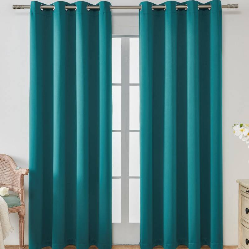 Tissu de rideau de couleur unie, épais, sans lumière, ombrage, isolation thermique, rideau de haute précision_voghion.com