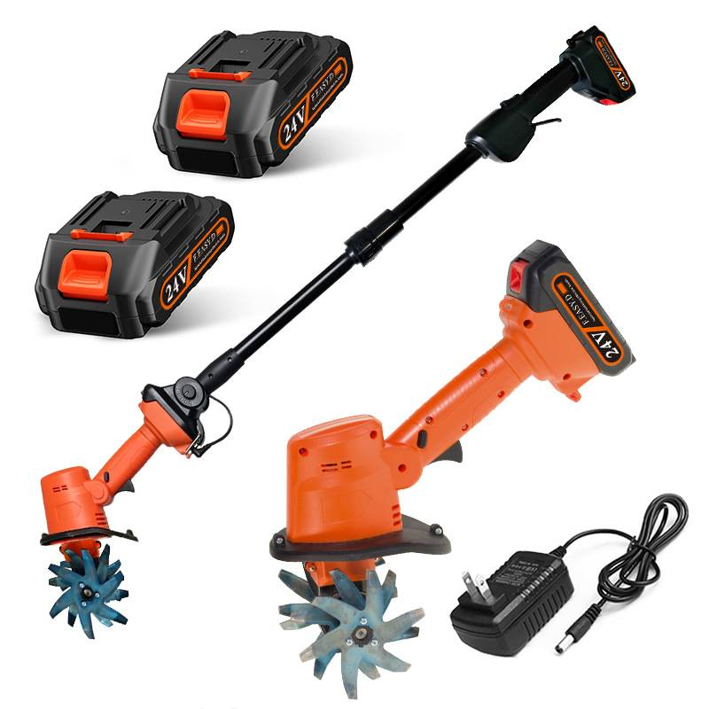 Cordless Electric Mini Cultivator Lightweight 1.2KG Garden Tiller With 500W Motor, Ideal For Weeding, Loosening Soil & Plowing Small Farms & Backyards_voghion.com