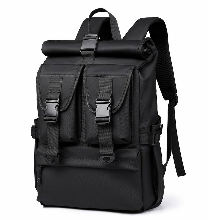 Zaino da ciclismo per pendolari, unisex, impermeabile, espandibile, 20-35L, multitasche, per pendolari e viaggiatori, con resistente tessuto in tela_voghion.com