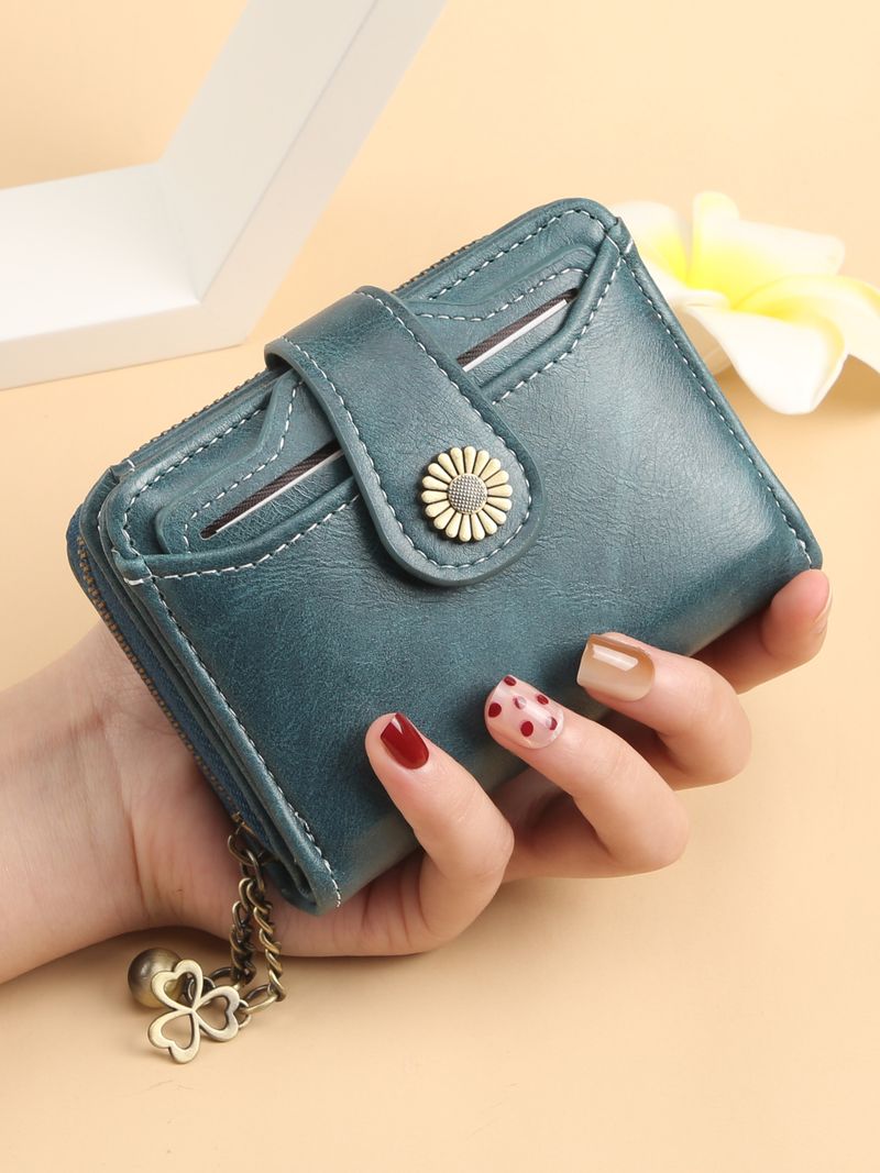 New Women's Wallet, Stylish Tassel Zipper Short-Style Wallet With Multiple Card Slots, High-End Coin Purse_voghion.com