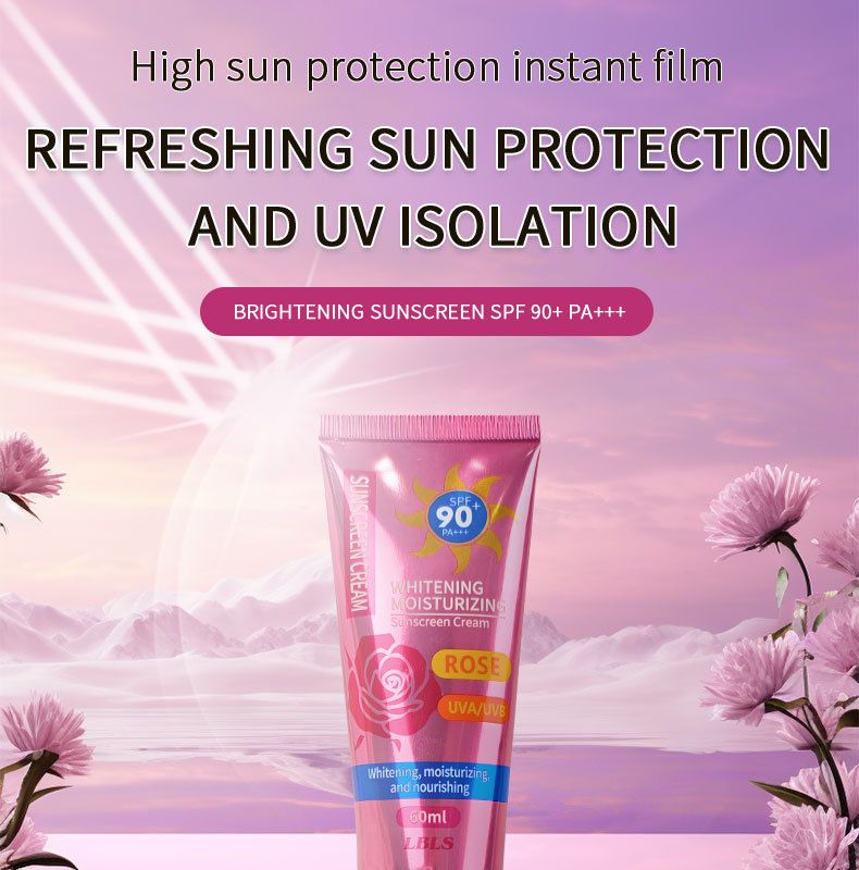 (Rosa) LBLS SUNSCREEN Crema BB aislante reparadora de múltiples efectos, hidratante y corrector con control de grasa ()_voghion.com