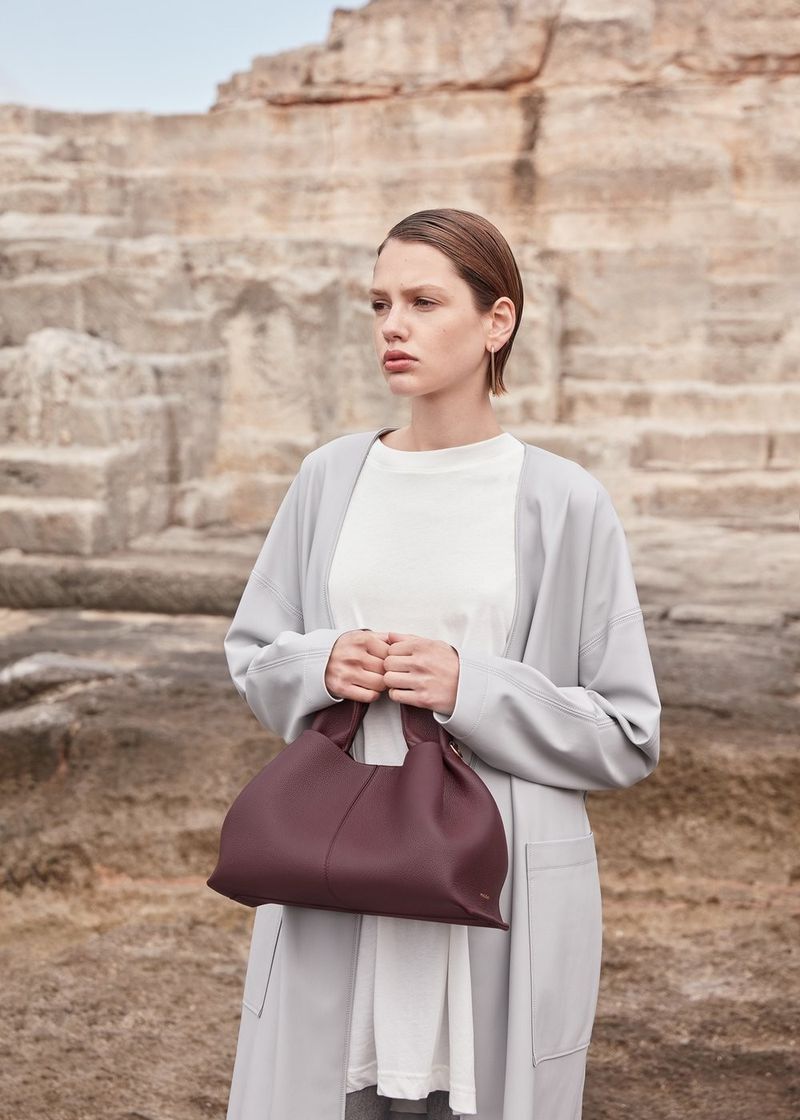 Cloud dumpling women's bag 2024 new popular portable lunch box bag French texture shoulder messenger bag_voghion.com