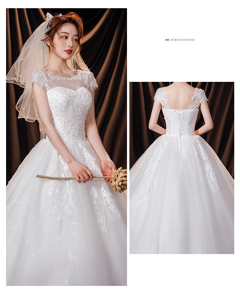ChicShe ChicShe ChicShe ChicShe 2025 Nuovo ed elegante abito da sposa semplice e grande stile principessa, snellente e leggero, lungo fino al pavimento_voghion.com