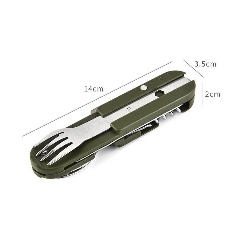 3 stuks/set opvouwbare draagbare multifunctionele anti-roest corrosiebestendige flesopener servies roestvrij staal vork lepel snijder kamperen picknick_voghion.com