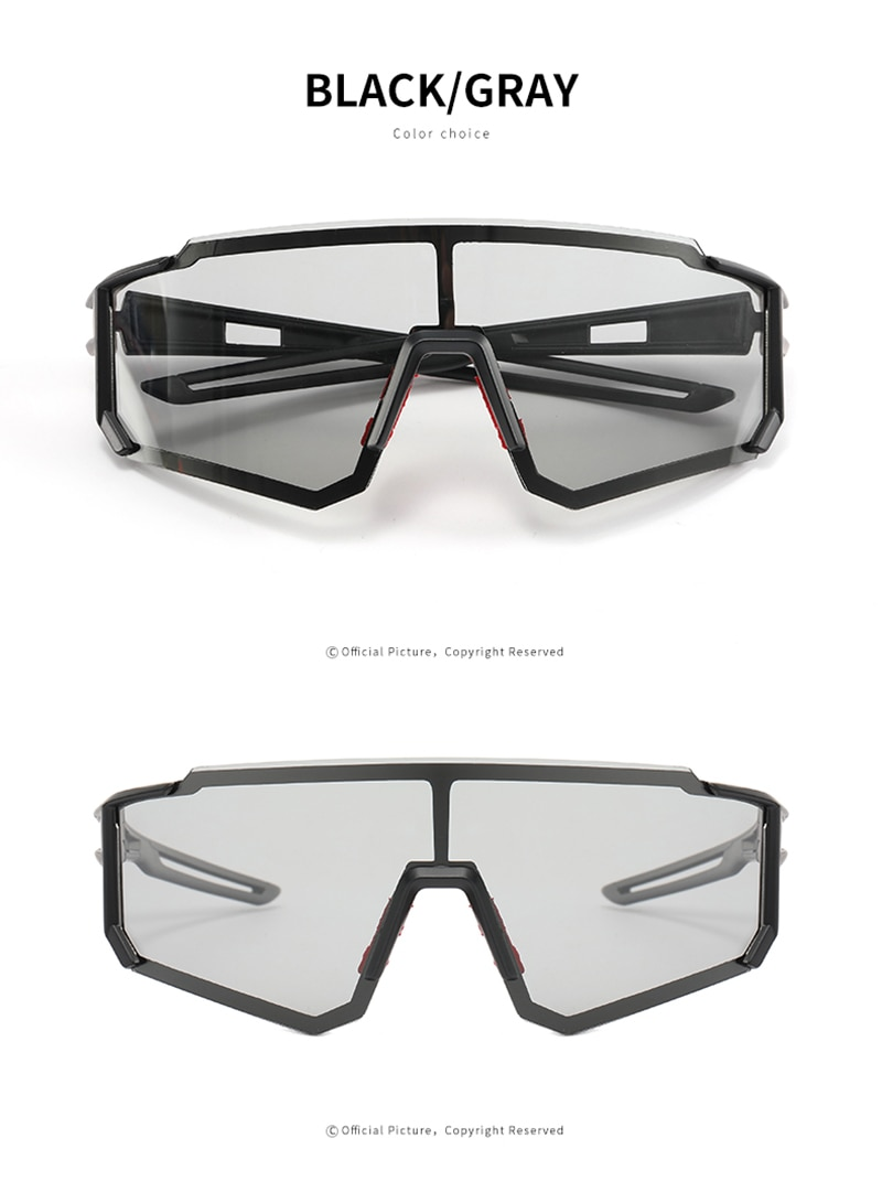 Meekleurende sportbril Heren Vrouw Gepolariseerde fietsbril Mountain MTB Fietsen UV400 zonnebril Fietsbril_voghion.com