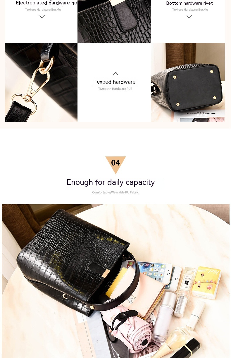 2023 Borsa da donna nuova di vendita calda Borsa da secchiello casual Borsa a tracolla Borsa da donna con temperamento versatile_voghion.com