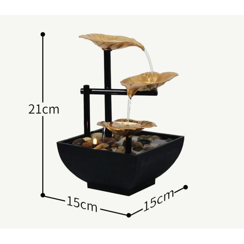 Colorful Ceramic Flow Circulating Water Wealth-Attracting Living Room Office Home Decoration High-End Ornament Gift_voghion.com