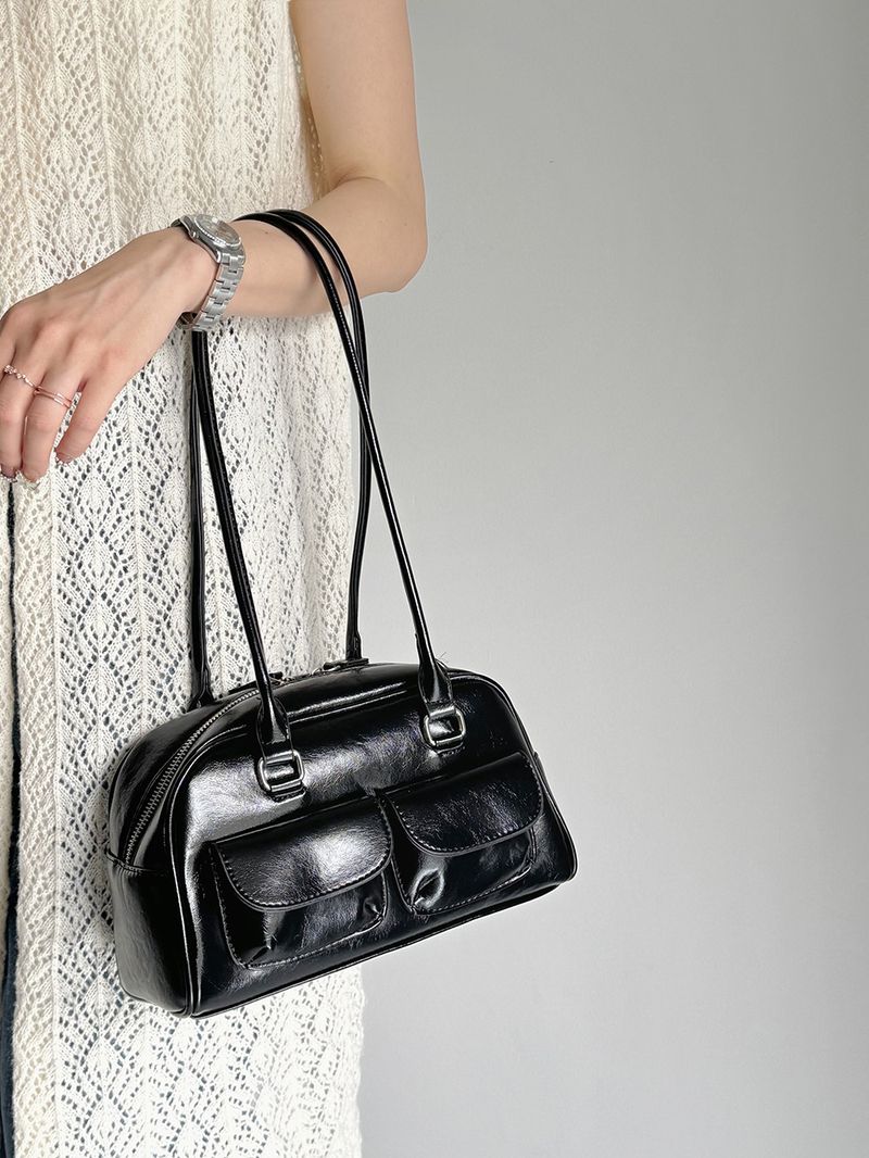 Nova bolsa de boliche coreana nicho axila grande capacidade pequeno bolso design bolsa para mulheres_voghion.com