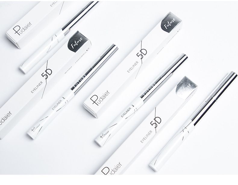Penna eyeliner con punta morbida, impermeabile, anti-sudore, ad asciugatura rapida, adatta ai principianti, anti-sbavature, strumento per il trucco degli occhi neri a lunga durata_voghion.com