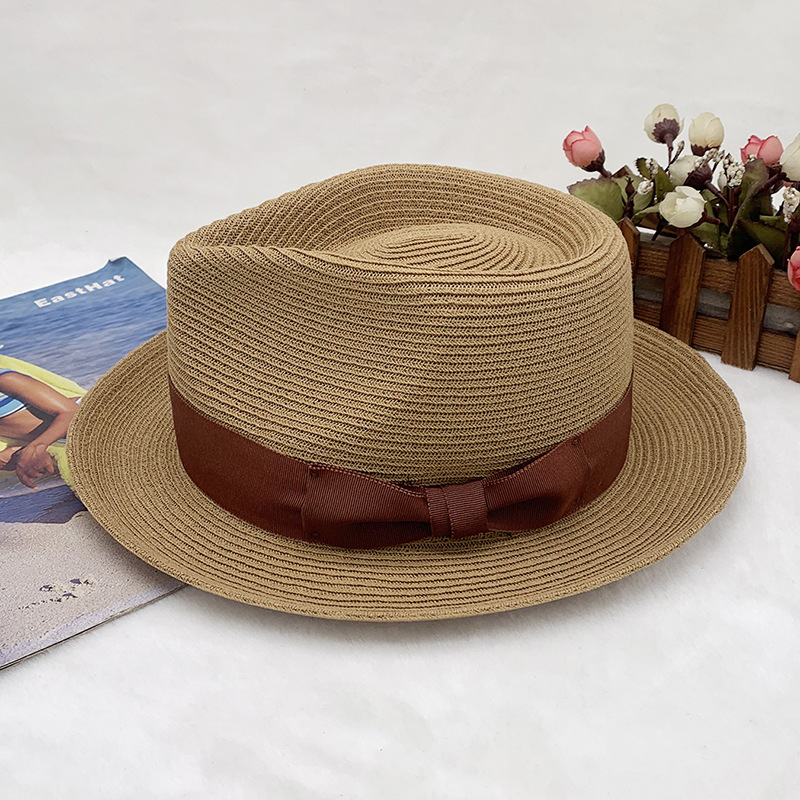 klassiska och fashionabla handvävda jazzhattar för män och kvinnor, solhattar, stråhattar, vår- och sommarhattar_voghion.com