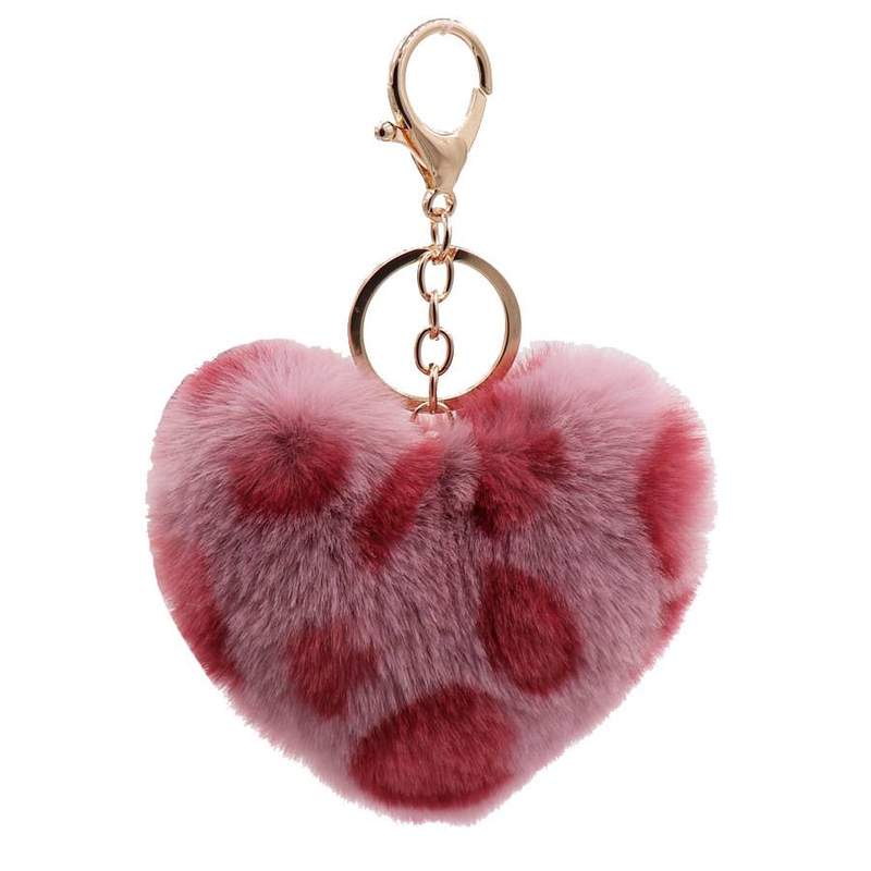 Leopard Herz Schlüsselanhänger Plüsch Schlüsselanhänger Anhänger Tasche Dekoration Schlüsselanhänger_voghion.com