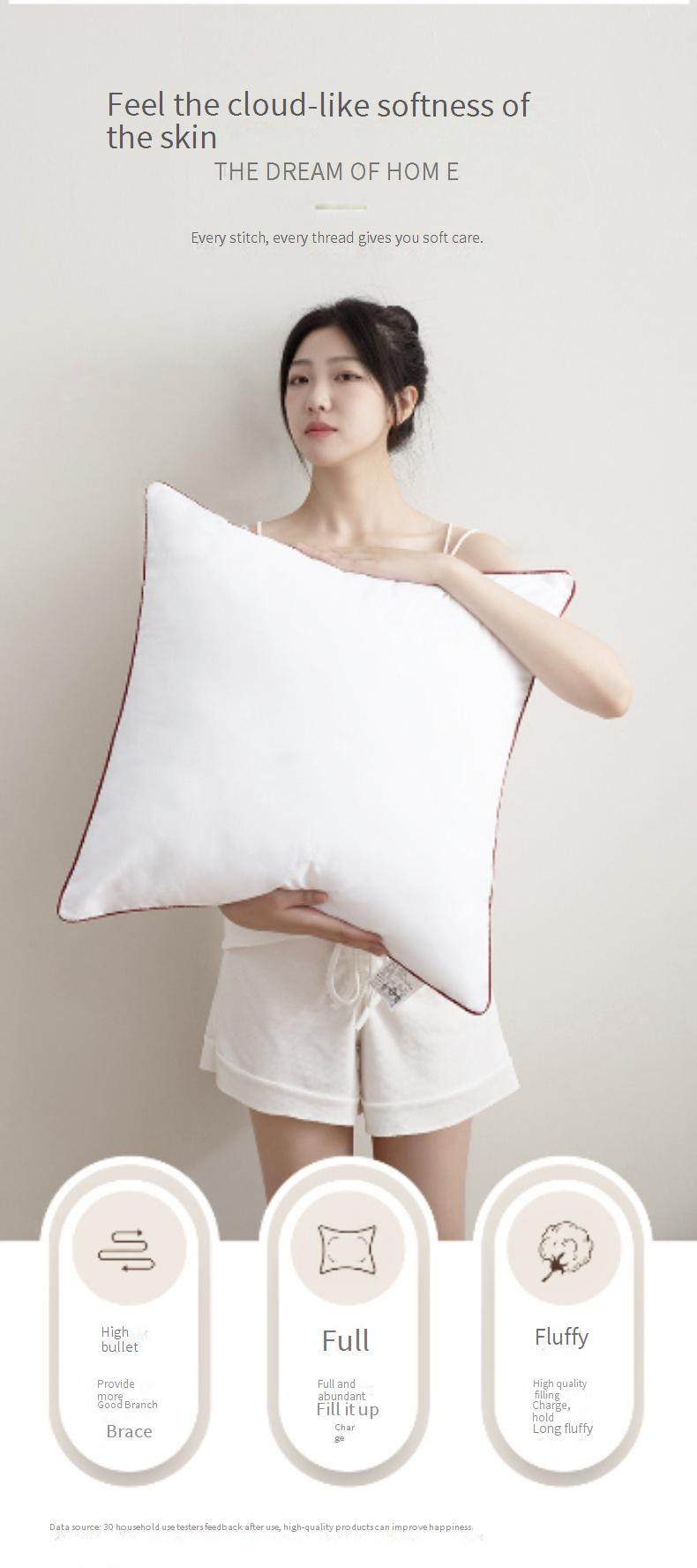 Imbottitura per cuscino - 45x50x60 cm, imbottitura anti-cedimento, cuscino con schienale alto, nucleo resistente e indeformabile (varie misure)_voghion.com