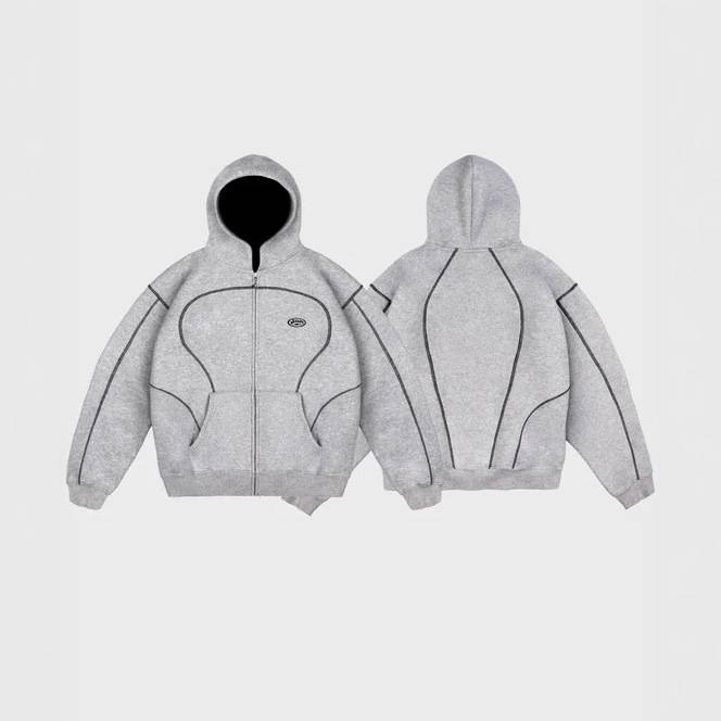 Conjunto de sudadera y jogger Y2k: jersey unisex moderno con chaqueta con cremallera y pantalón de estar por casa (varios colores y tallas)_voghion.com