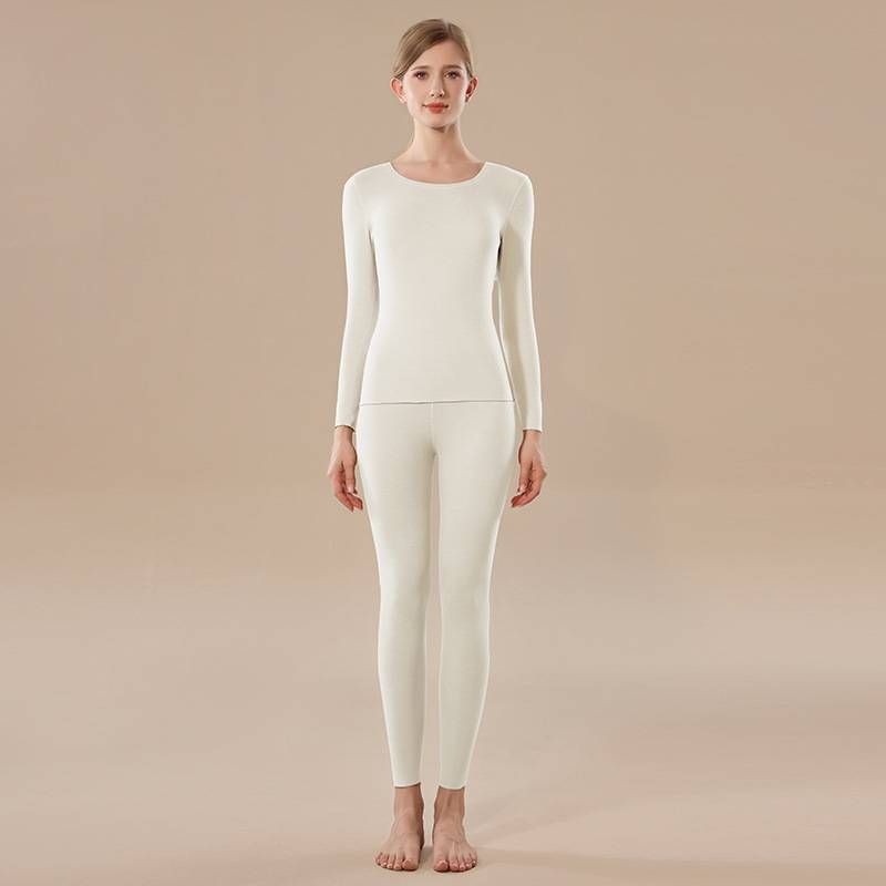 Thermal Underwear Set For Women & Men - Soft Cashmere-Like Fabric, Anti-Bacterial, Skin-Friendly, Ultra-Warm Winter Base Layer With Seamless Design_voghion.com