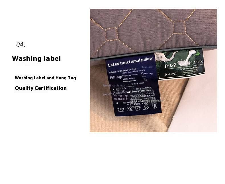 Cuscino traspirante in cotone e semi di cassia (48x74 cm) – Altezza regolabile (5-10 cm) per supporto del collo e sonno profondo_voghion.com