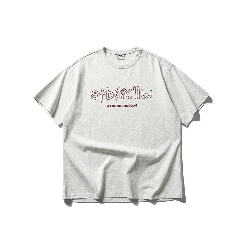 Southern Dress Up 2025 Summer New Style Trendy Printed Casual Round Neck Short Neutral Loose T-shirt For Men_voghion.com