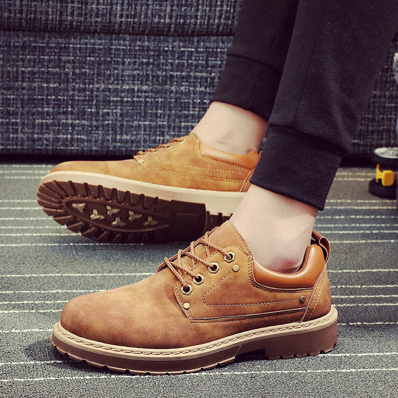Unbeatable Quality Spring And Autumn British Work Fashion Single Casual Big Head Leather Men's Shoes_voghion.com