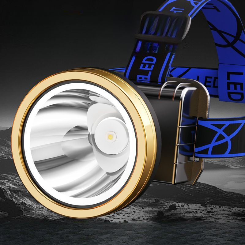 LED Headlamp High Brightness Range Rechargeable Waterproof Ultra Bright Head-Mounted Mining Lamp Long Battery Life_voghion.com
