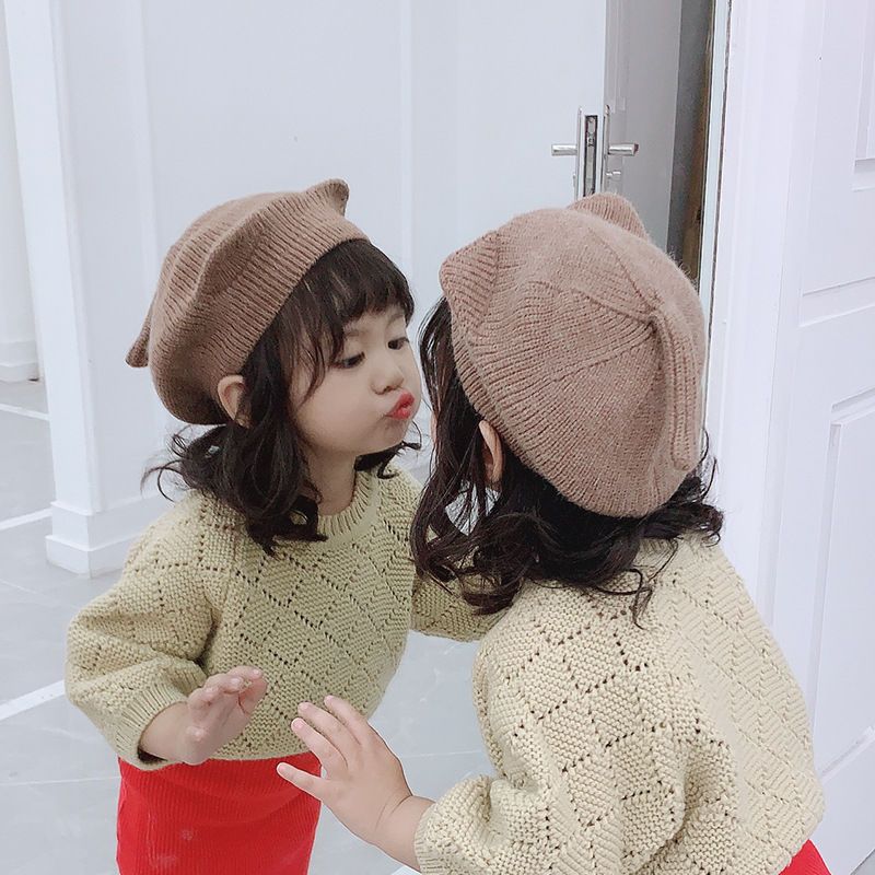 Cappello da berretto per bambini con orecchie da gatto, alla moda, autunno inverno, caldo, lavorato a maglia, per ragazzi e ragazze, carino, tinta unita, per bambini, artisti_voghion.com